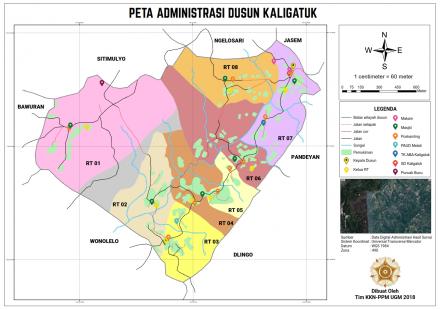 Peta Administrasi Dusun Kaligatuk